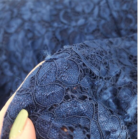 Sam Edelman Navy Blue Floral Lace Halter Midi Dress Size 2 NWT - Picture 9 of 12